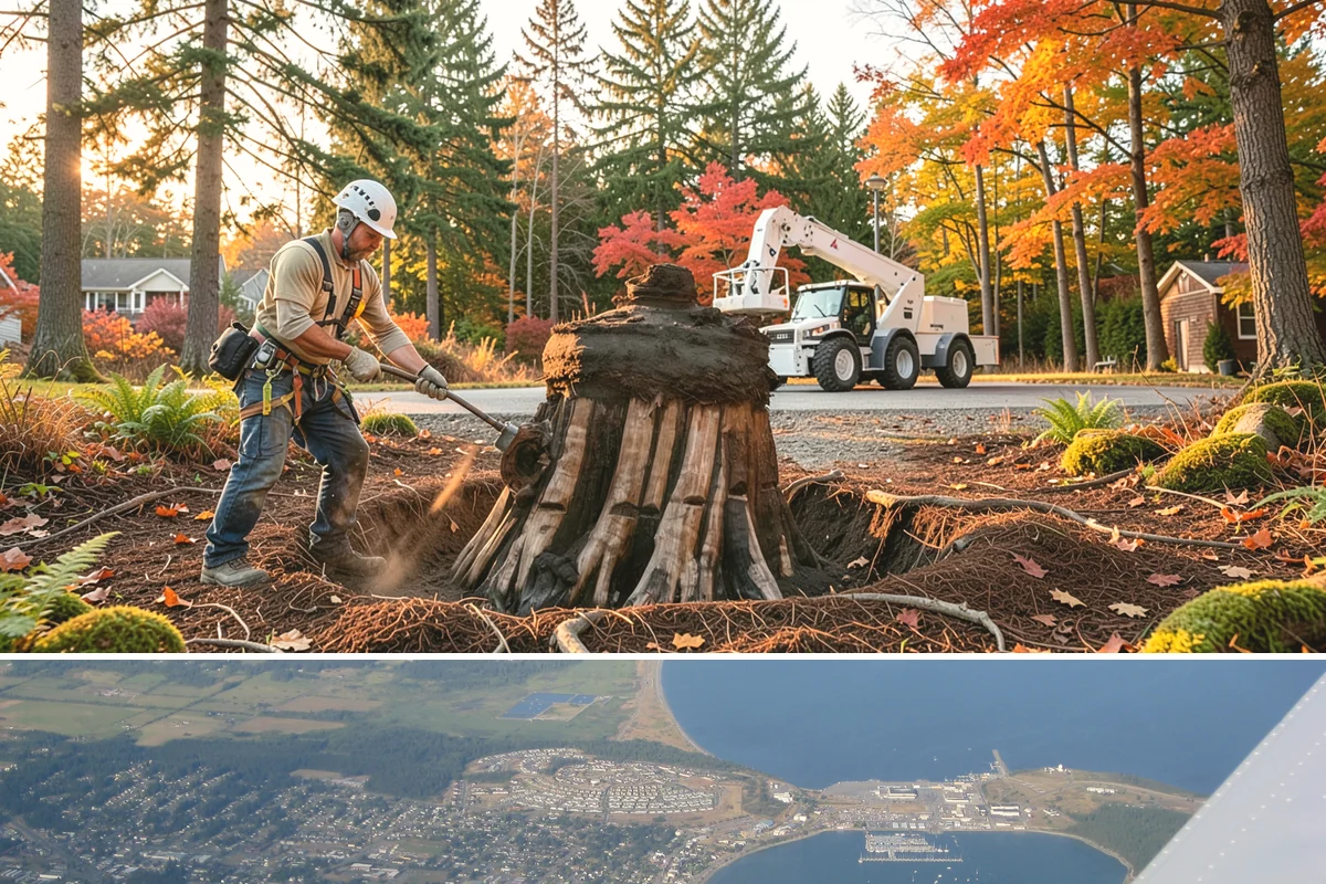 Construction tree protection fencing in Oak Harbor, Island County, WA - This service can be performed year-round in the Puget Sound region but must occur before ground-disturbing construction begins to...