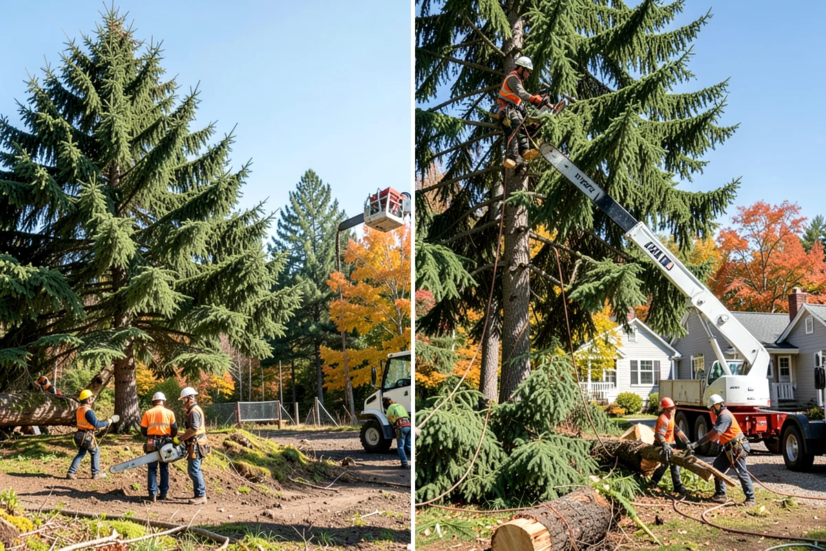 Construction tree protection fencing in Puyallup, Pierce County, WA - Identify trees to retain and their protection zones