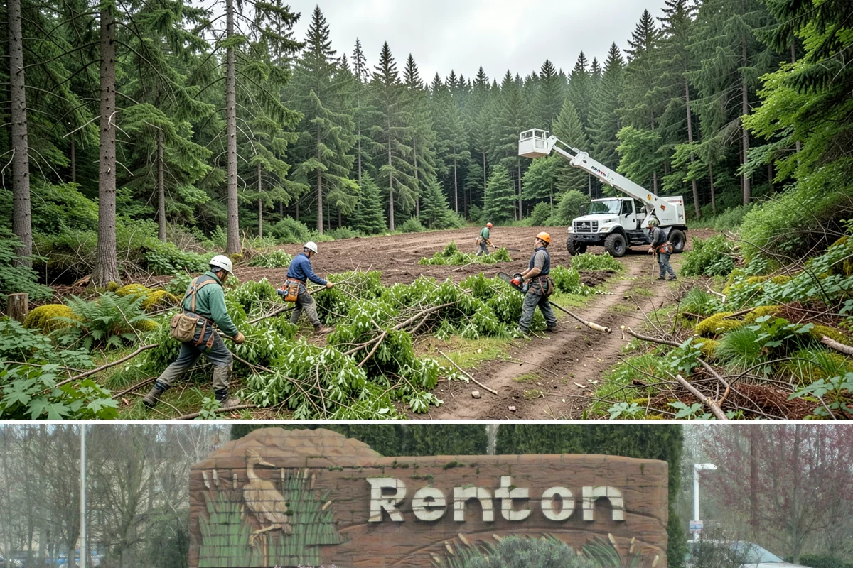 Construction tree protection fencing in Renton, King County, WA - This service can be performed year-round in the Puget Sound region but must occur before ground-disturbing construction begins to...