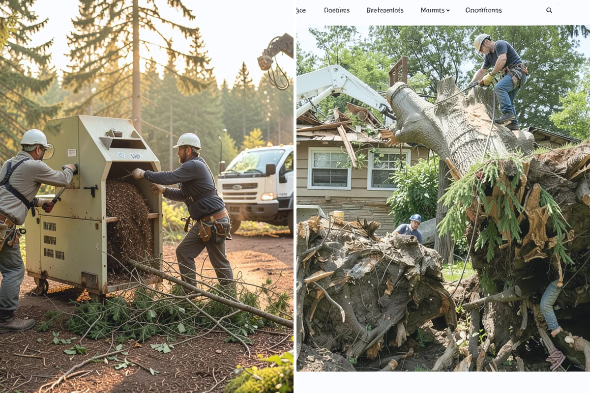 Construction tree protection fencing in Skykomish, King County, WA - Identify trees to retain and their protection zones