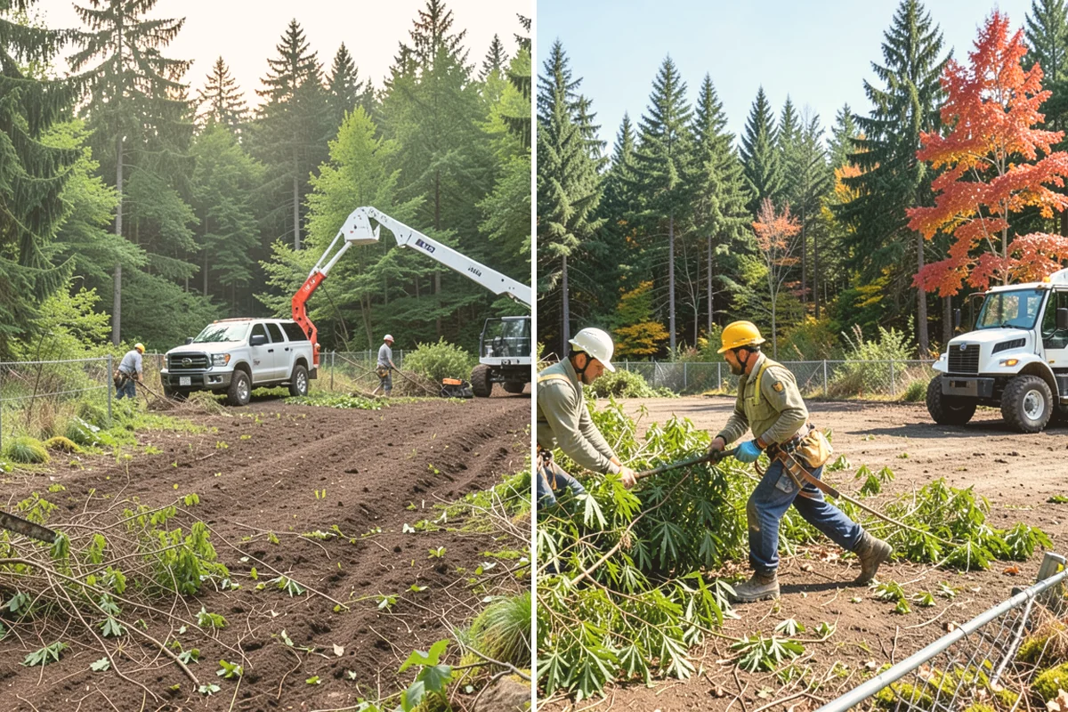 Construction tree protection fencing in Snohomish, Snohomish County, WA - Identify trees to retain and their protection zones