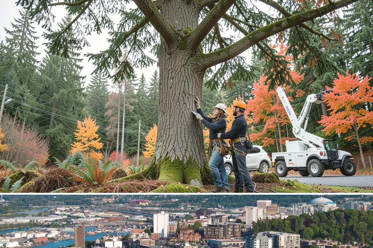 Construction tree protection fencing in Tacoma, Pierce County, WA - This service can be performed year-round in the Puget Sound region but must occur before ground-disturbing construction begins to...