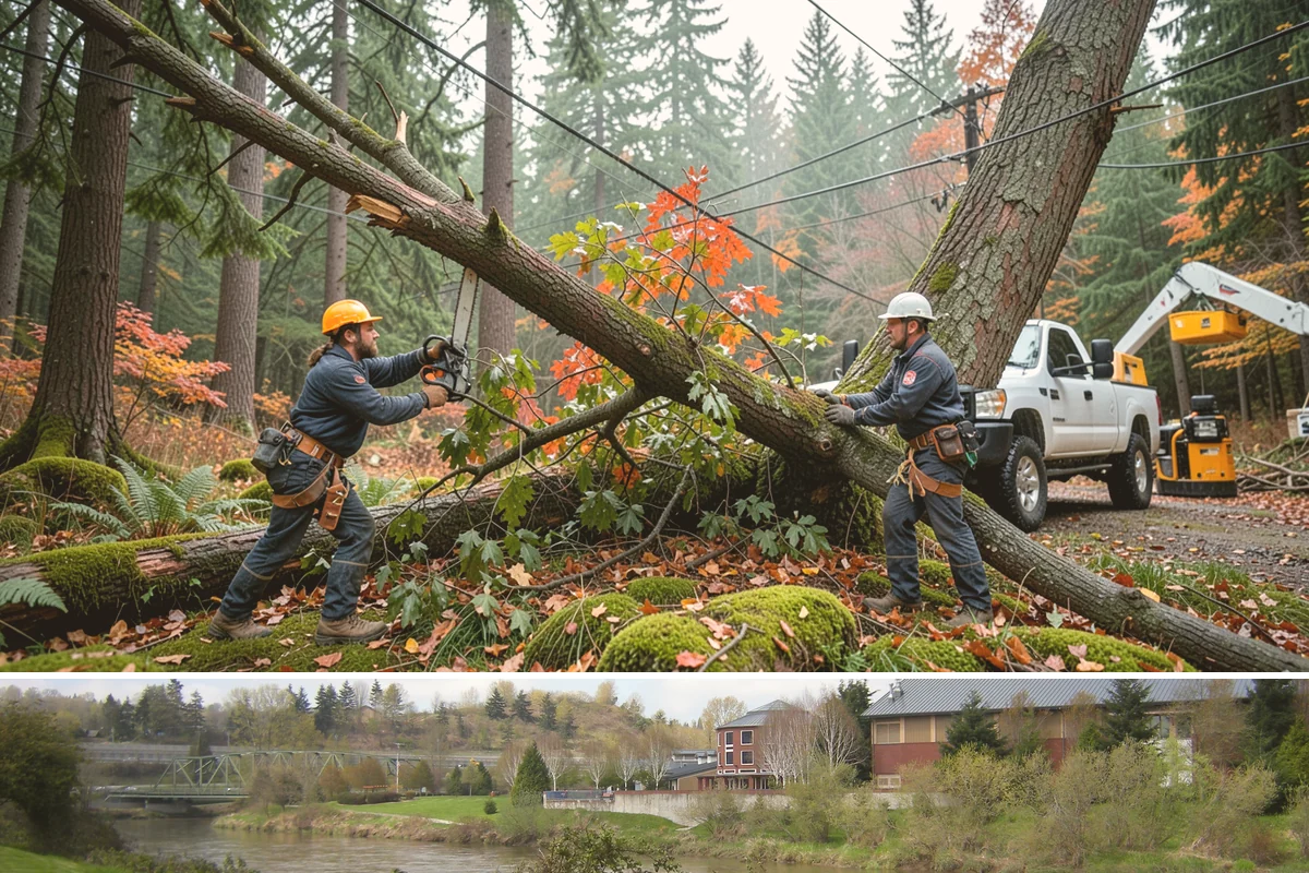 Construction tree protection fencing in Tukwila, King County, WA - This service can be performed year-round in the Puget Sound region but must occur before ground-disturbing construction begins to...