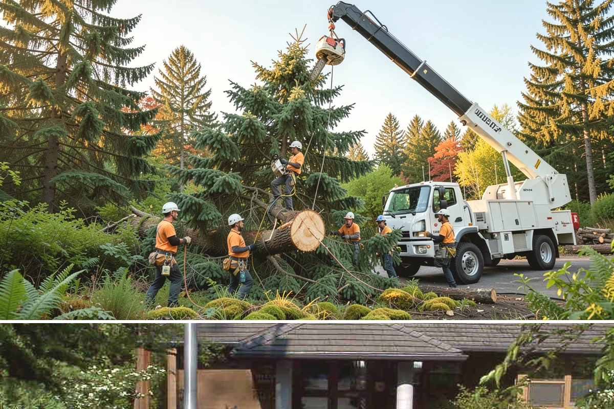 Construction tree protection fencing in Yarrow Point, King County, WA - This service can be performed year-round in the Puget Sound region but must occur before ground-disturbing construction begins to...