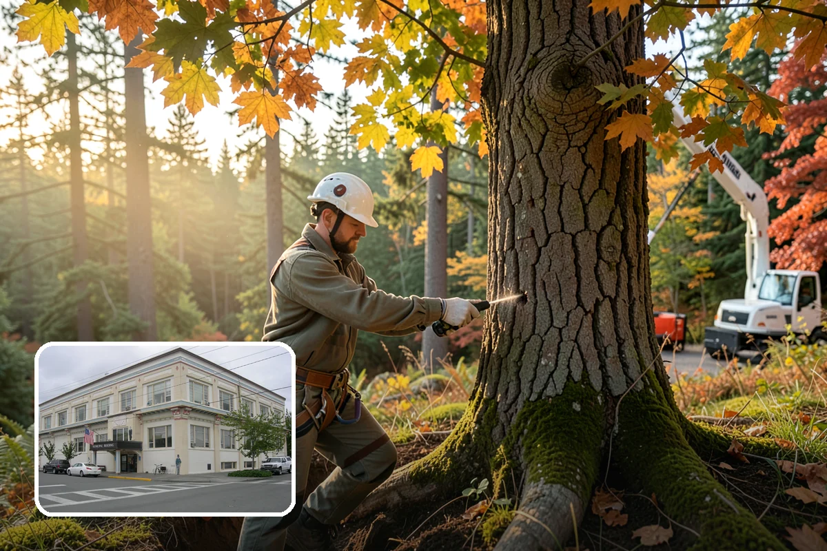 Crown cleaning in Anacortes, Skagit County, WA - Improves tree structure, health, and appearance