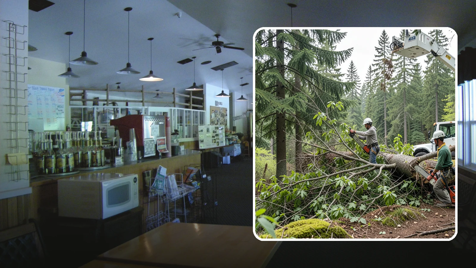Crown cleaning in Black Diamond, King County, WA - The selective removal of dead, dying, diseased, and weakly attached branches from the crown.