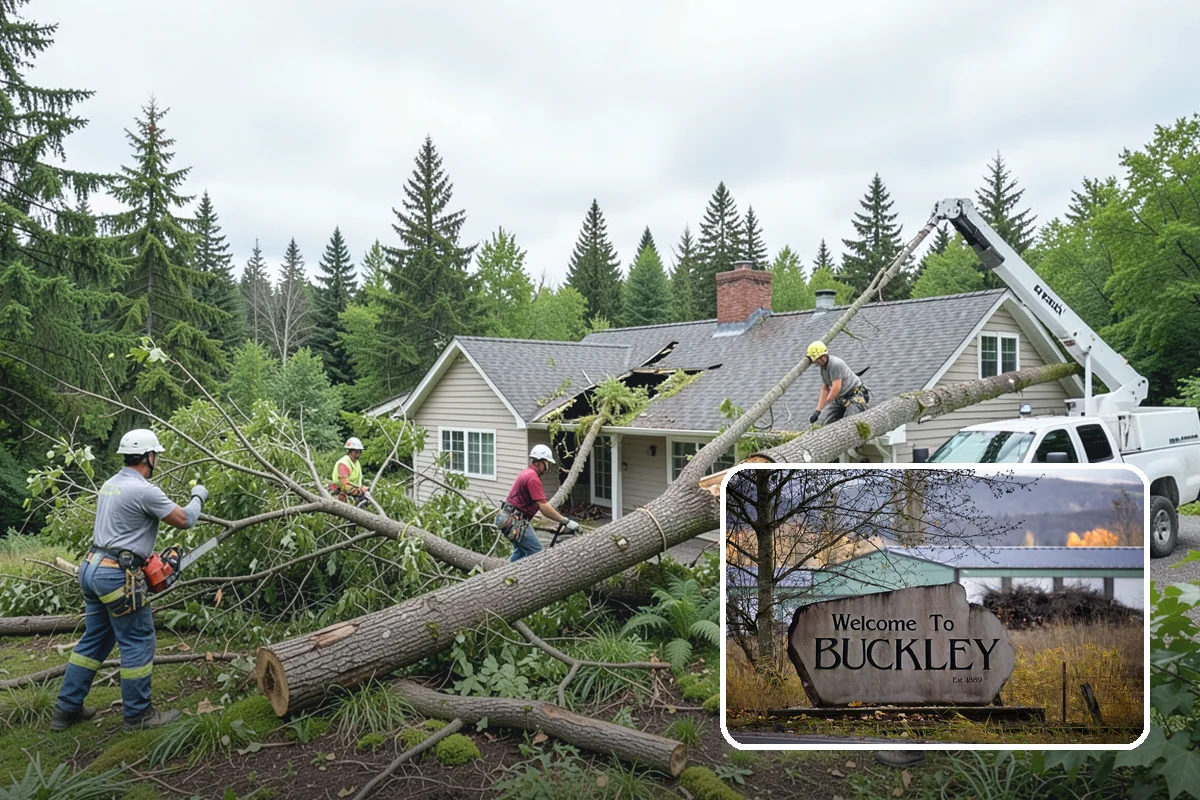 Crown cleaning in Buckley, Pierce County, WA - Improves tree structure, health, and appearance