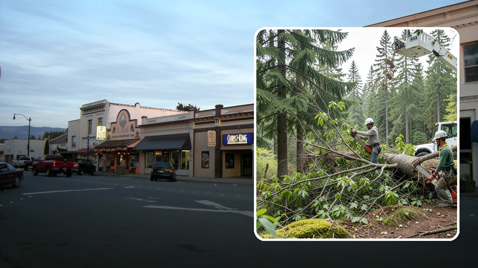 Crown cleaning in Burlington, Skagit County, WA - The selective removal of dead, dying, diseased, and weakly attached branches from the crown.
