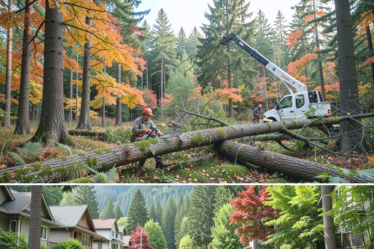Crown cleaning in Darrington, Snohomish County, WA - Work should avoid dormant periods when possible for most species in this region, though timing must be adjusted based on specific...