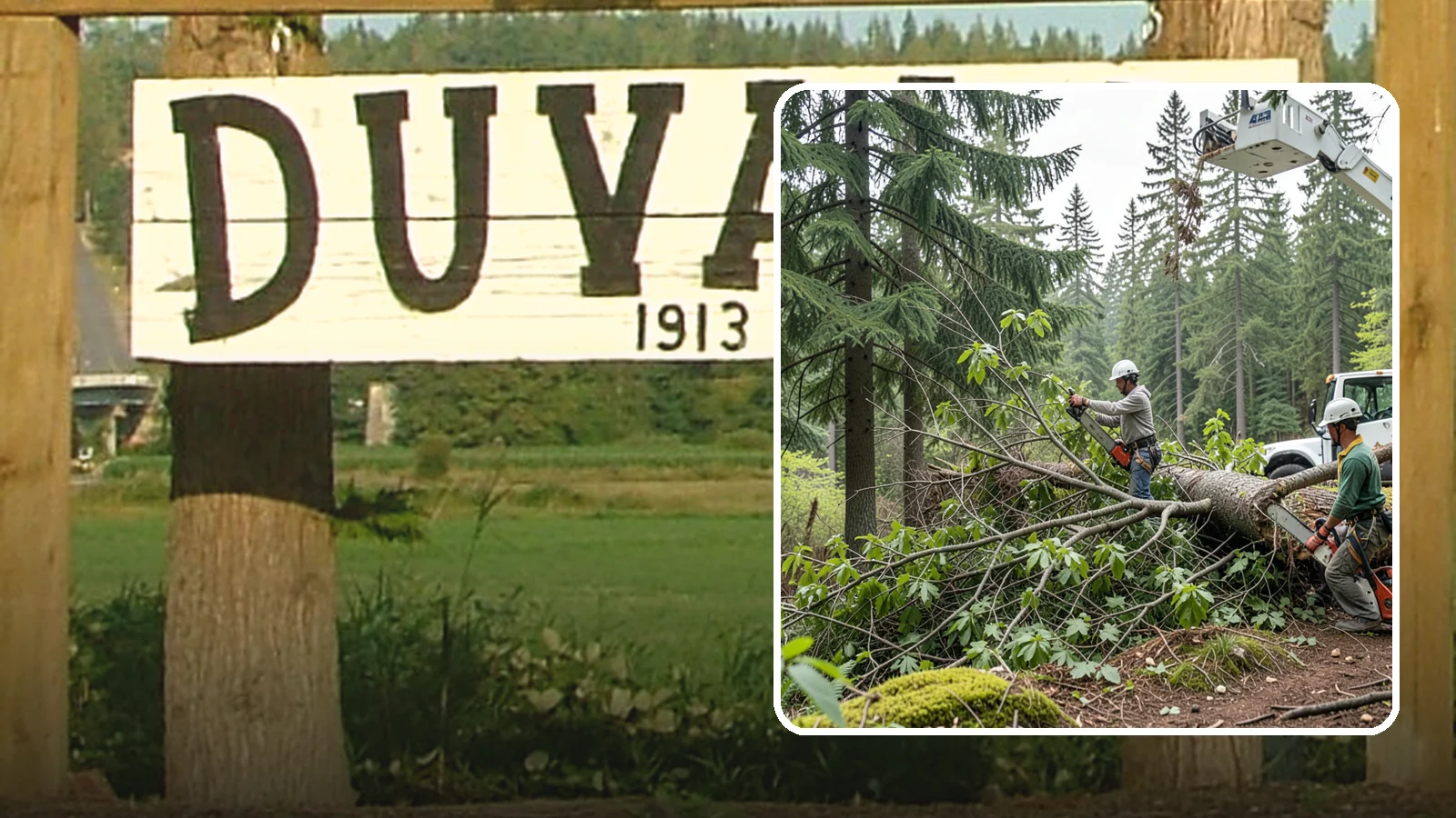 Crown cleaning in Duvall, King County, WA - The selective removal of dead, dying, diseased, and weakly attached branches from the crown.