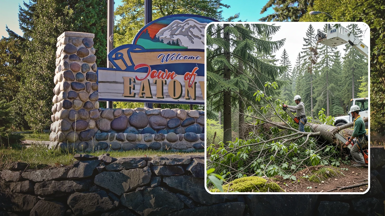 Crown cleaning in Eatonville, Pierce County, WA - The selective removal of dead, dying, diseased, and weakly attached branches from the crown.