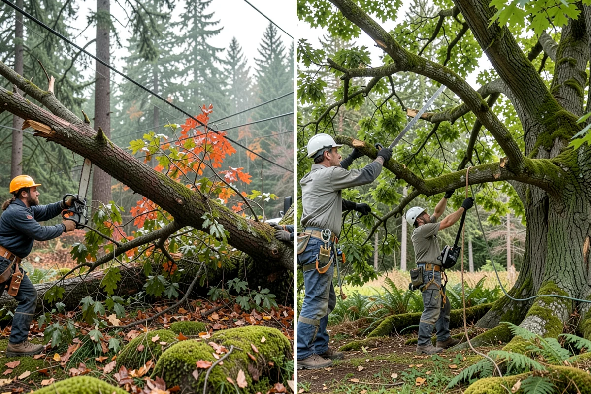 Crown cleaning in Everett, Snohomish County, WA - Assess canopy condition and pruning objectives