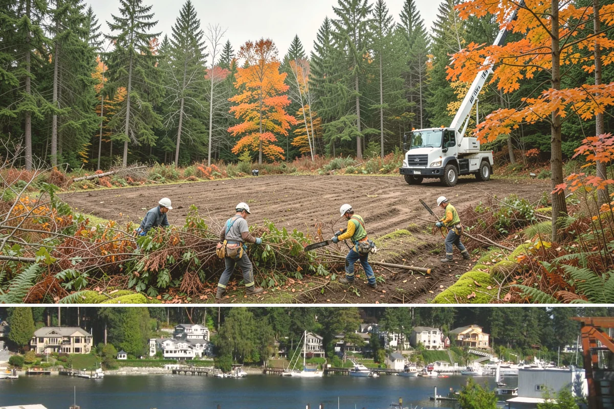 Crown cleaning in Gig Harbor, Pierce County, WA - Work should avoid dormant periods when possible for most species in this region, though timing must be adjusted based on specific...