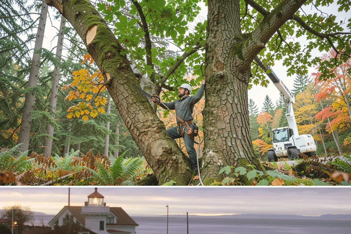 Crown cleaning in Mukilteo, Snohomish County, WA - Work should avoid dormant periods when possible for most species in this region, though timing must be adjusted based on specific...