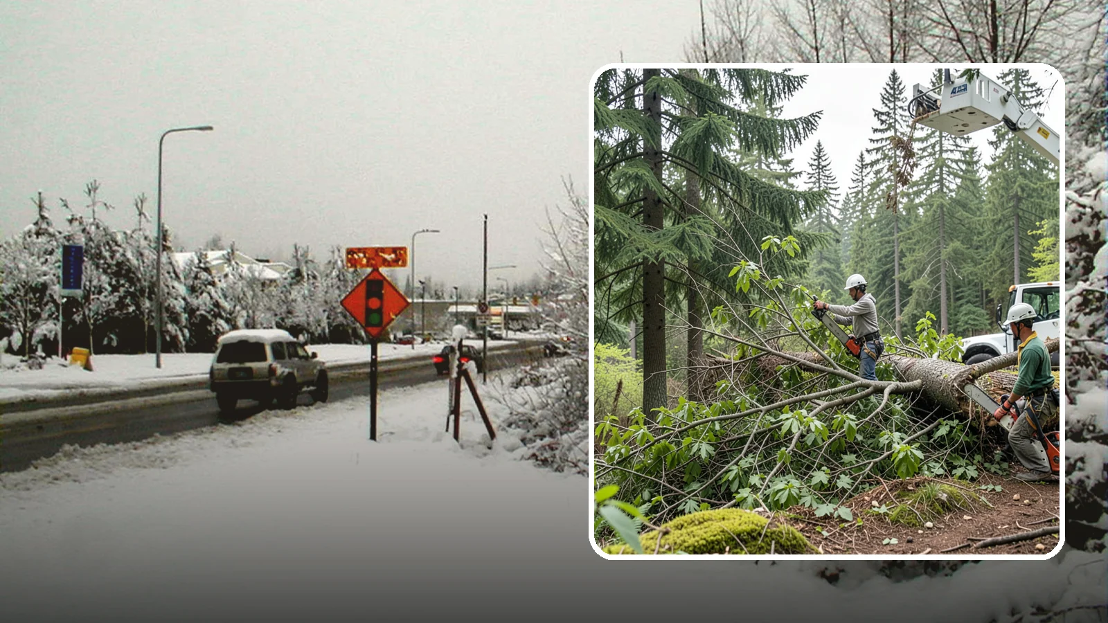 Crown cleaning in Newcastle, King County, WA - The selective removal of dead, dying, diseased, and weakly attached branches from the crown.