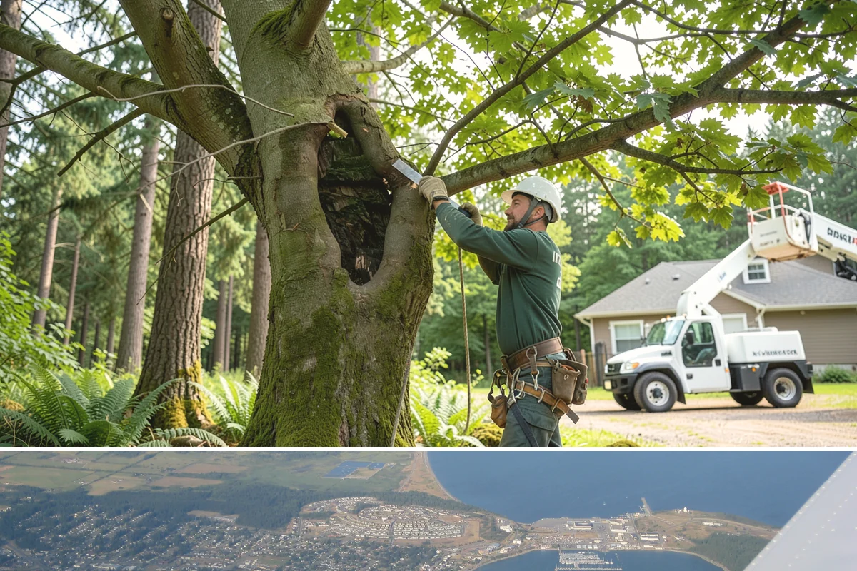 Crown cleaning in Oak Harbor, Island County, WA - Work should avoid dormant periods when possible for most species in this region, though timing must be adjusted based on specific...