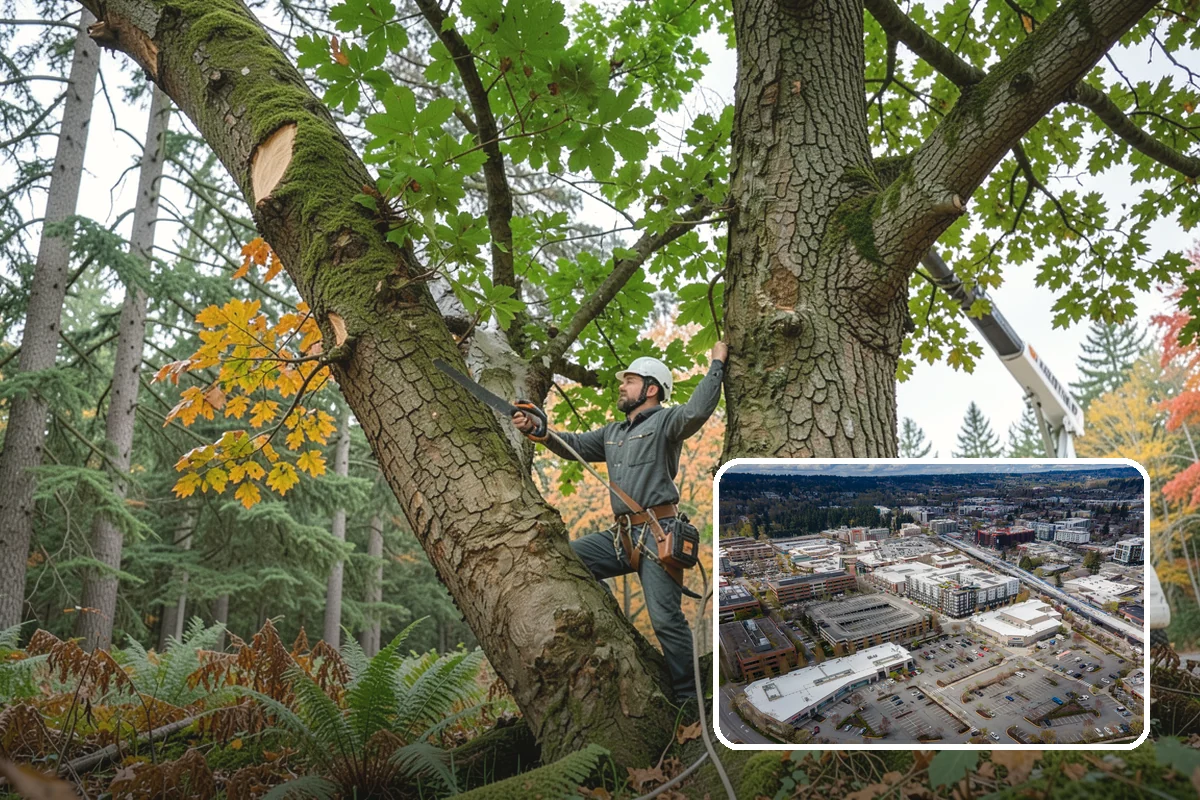 Crown cleaning in Redmond, King County, WA - Improves tree structure, health, and appearance