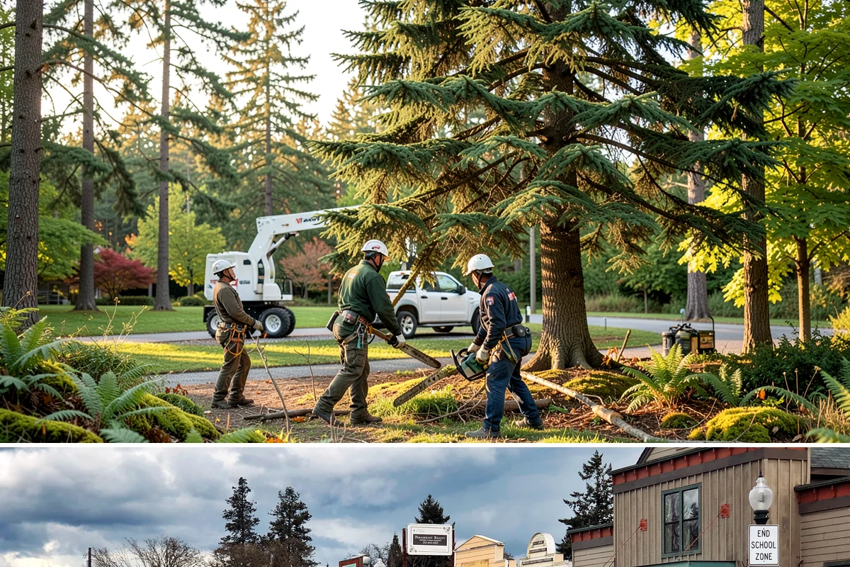 Crown cleaning in Roy, Pierce County, WA - Work should avoid dormant periods when possible for most species in this region, though timing must be adjusted based on specific...