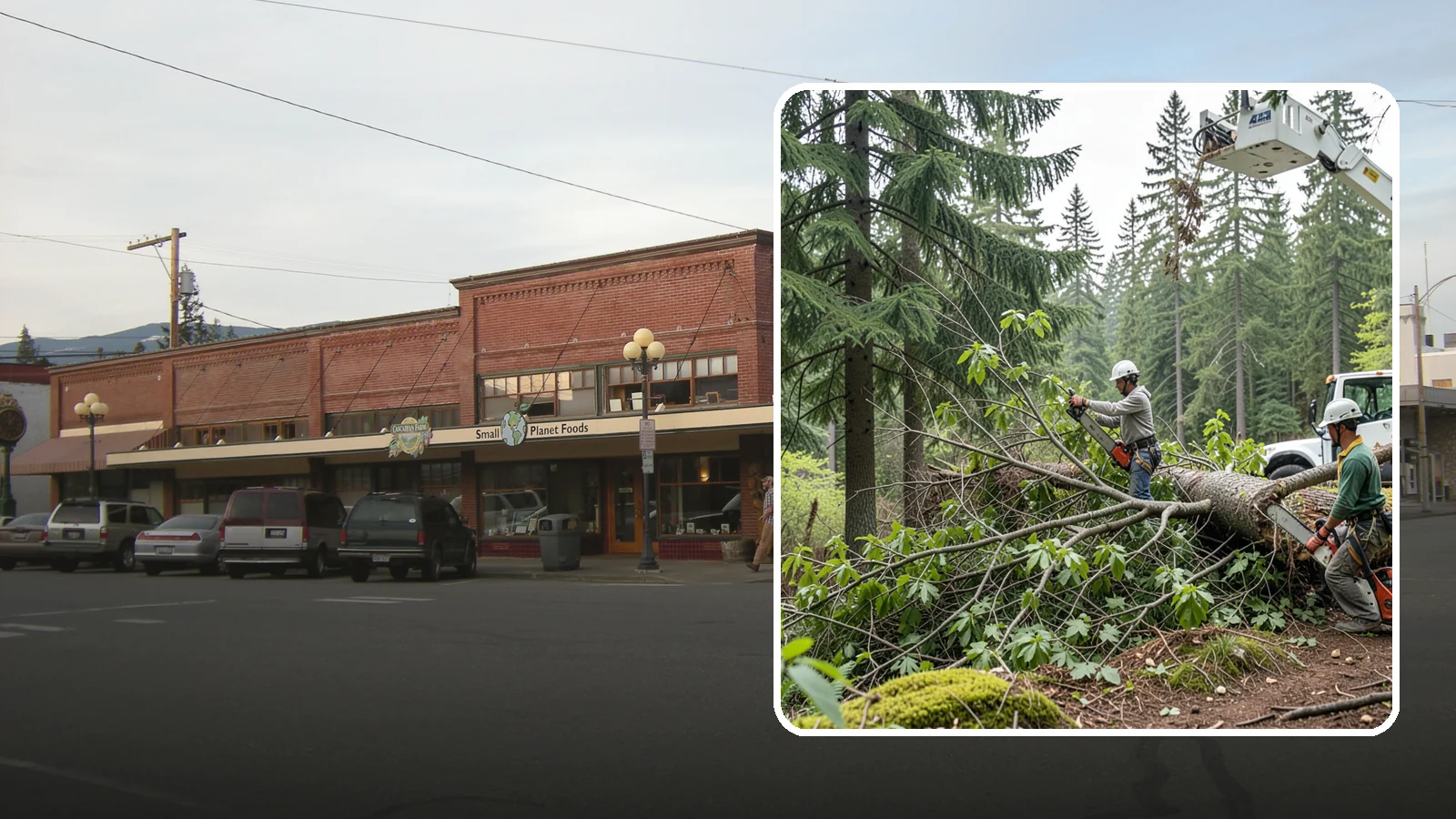 Crown cleaning in Sedro-Woolley, Skagit County, WA - The selective removal of dead, dying, diseased, and weakly attached branches from the crown.