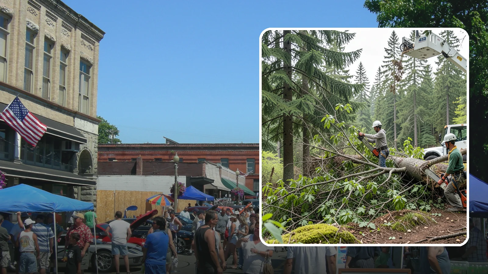 Crown cleaning in Snohomish, Snohomish County, WA - The selective removal of dead, dying, diseased, and weakly attached branches from the crown.