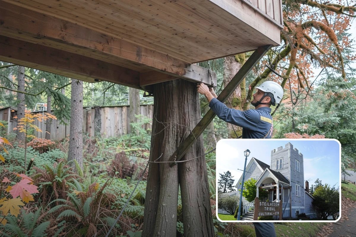 Crown cleaning in Steilacoom, Pierce County, WA - Improves tree structure, health, and appearance