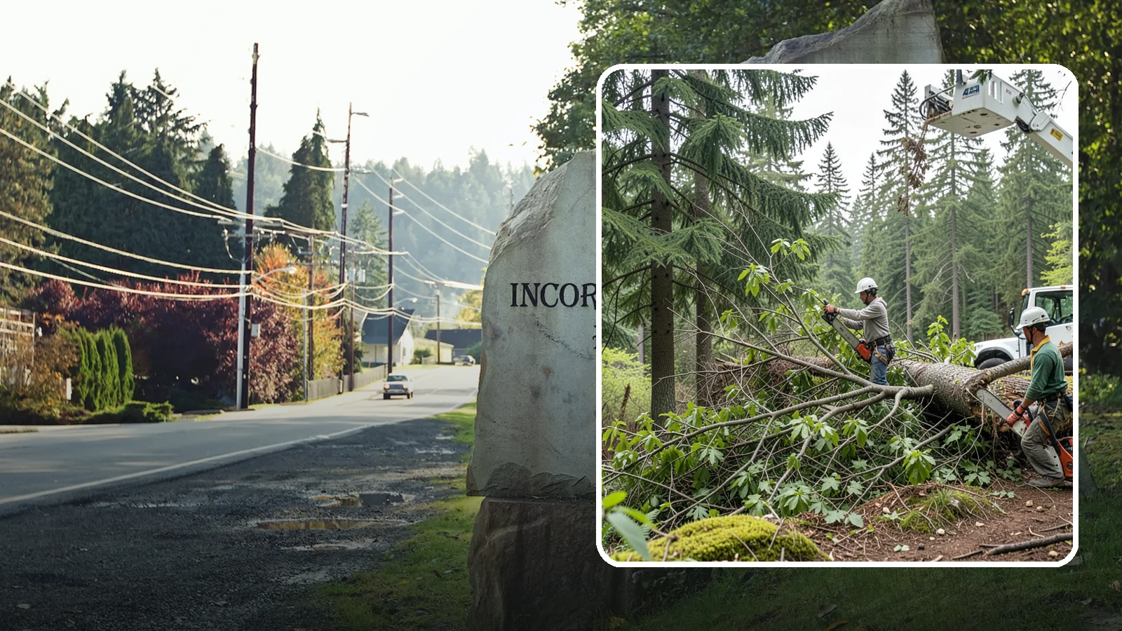 Crown cleaning in Wilkeson, Pierce County, WA - The selective removal of dead, dying, diseased, and weakly attached branches from the crown.