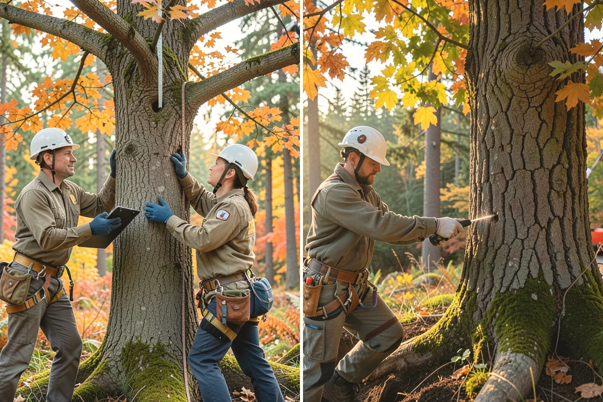 Crown raising in Anacortes, Skagit County, WA - Assess canopy condition and pruning objectives