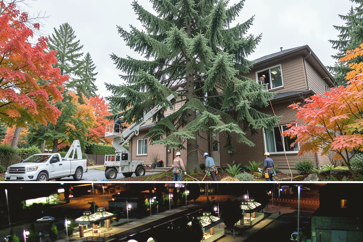 Crown raising in Auburn, King County, WA - Work should avoid periods when trees are actively moving nutrients to roots in late summer or early fall