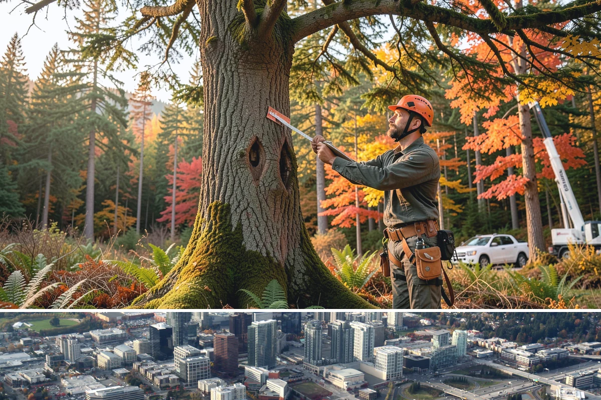 Crown raising in Bellevue, King County, WA - Work should avoid periods when trees are actively moving nutrients to roots in late summer or early fall