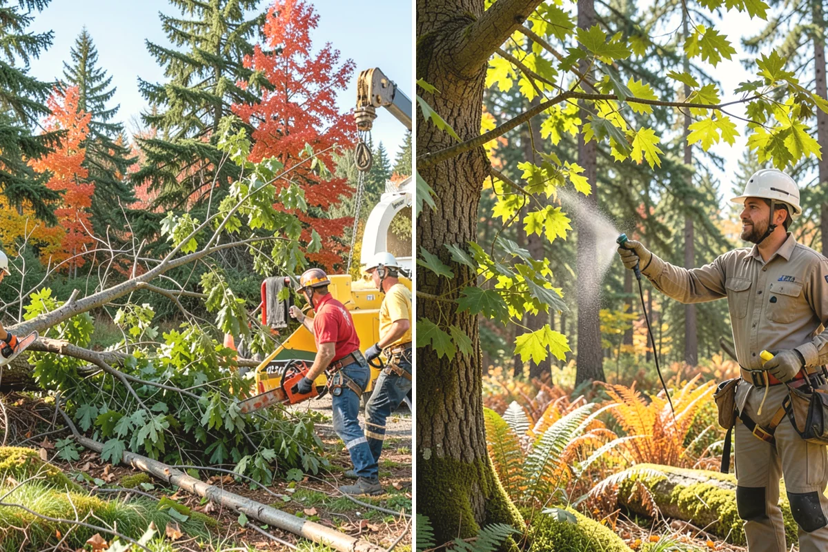 Crown raising in Black Diamond, King County, WA - Assess canopy condition and pruning objectives