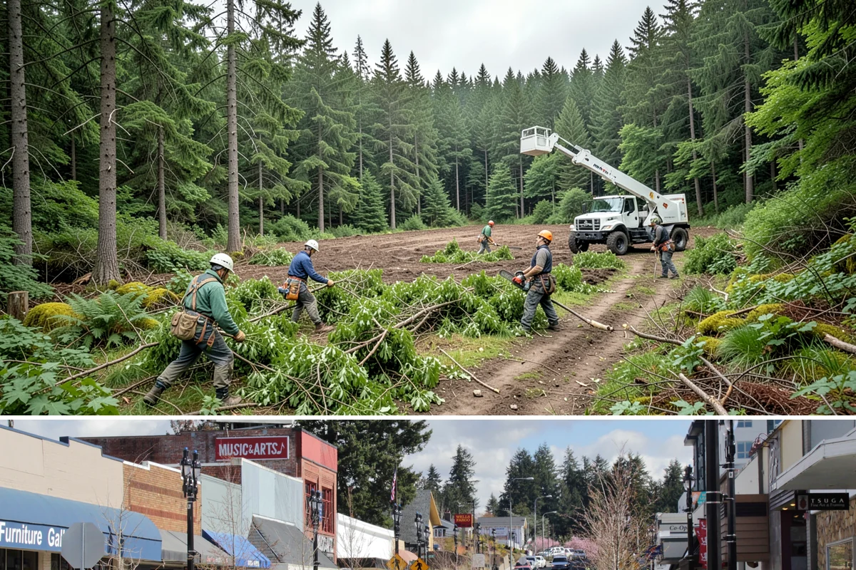 Crown raising in Bothell, King County, WA - Work should avoid periods when trees are actively moving nutrients to roots in late summer or early fall