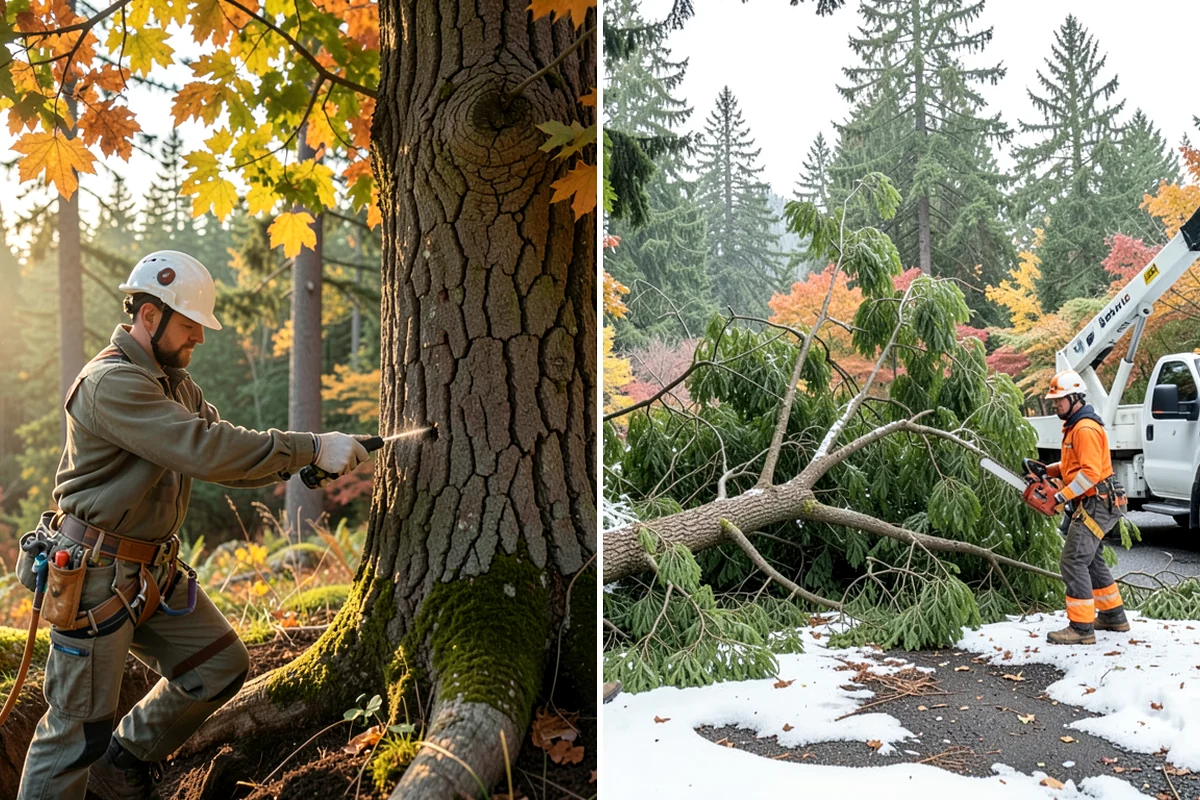Crown raising in Clyde Hill, King County, WA - Assess canopy condition and pruning objectives