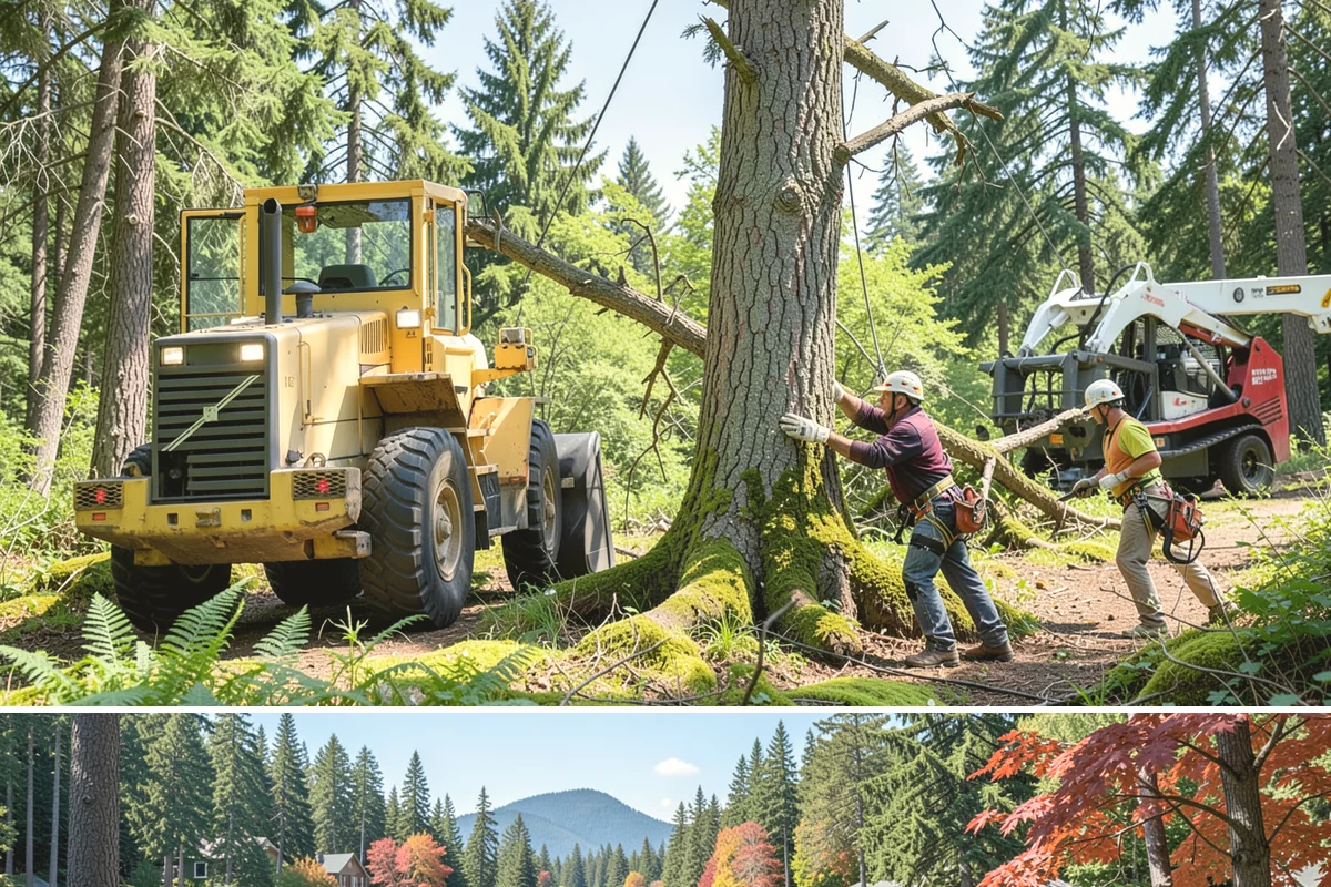 Crown raising in Covington, King County, WA - Work should avoid periods when trees are actively moving nutrients to roots in late summer or early fall