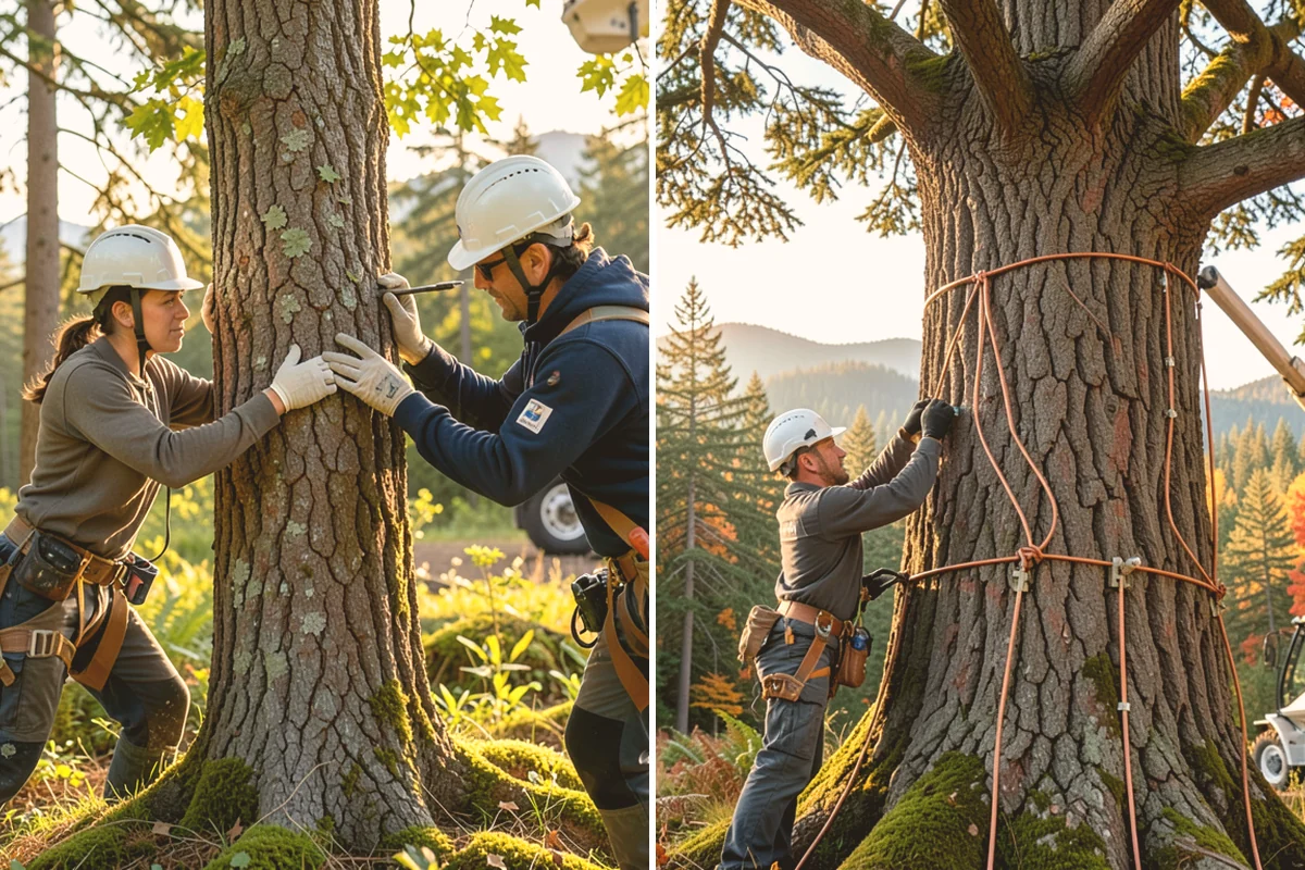 Crown raising in Eatonville, Pierce County, WA - Assess canopy condition and pruning objectives