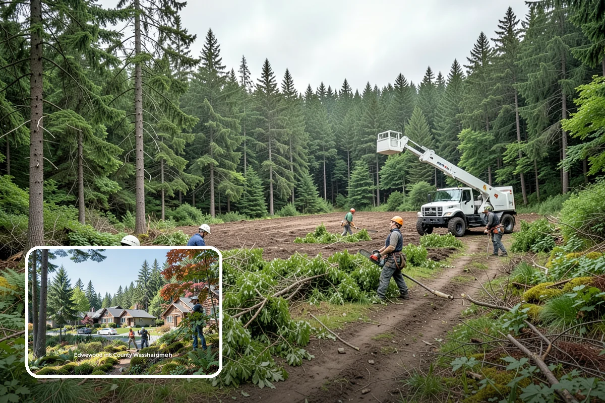 Crown raising in Edgewood, Pierce County, WA - Improves tree structure, health, and appearance