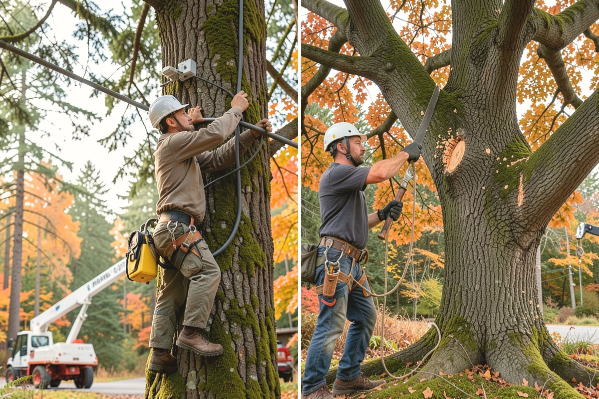 Crown raising in Edgewood, Pierce County, WA - Assess canopy condition and pruning objectives