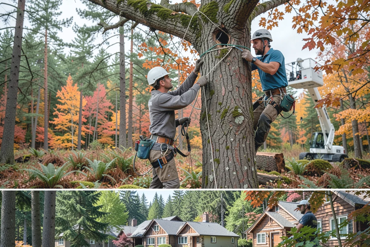 Crown raising in Edgewood, Pierce County, WA - Work should avoid periods when trees are actively moving nutrients to roots in late summer or early fall