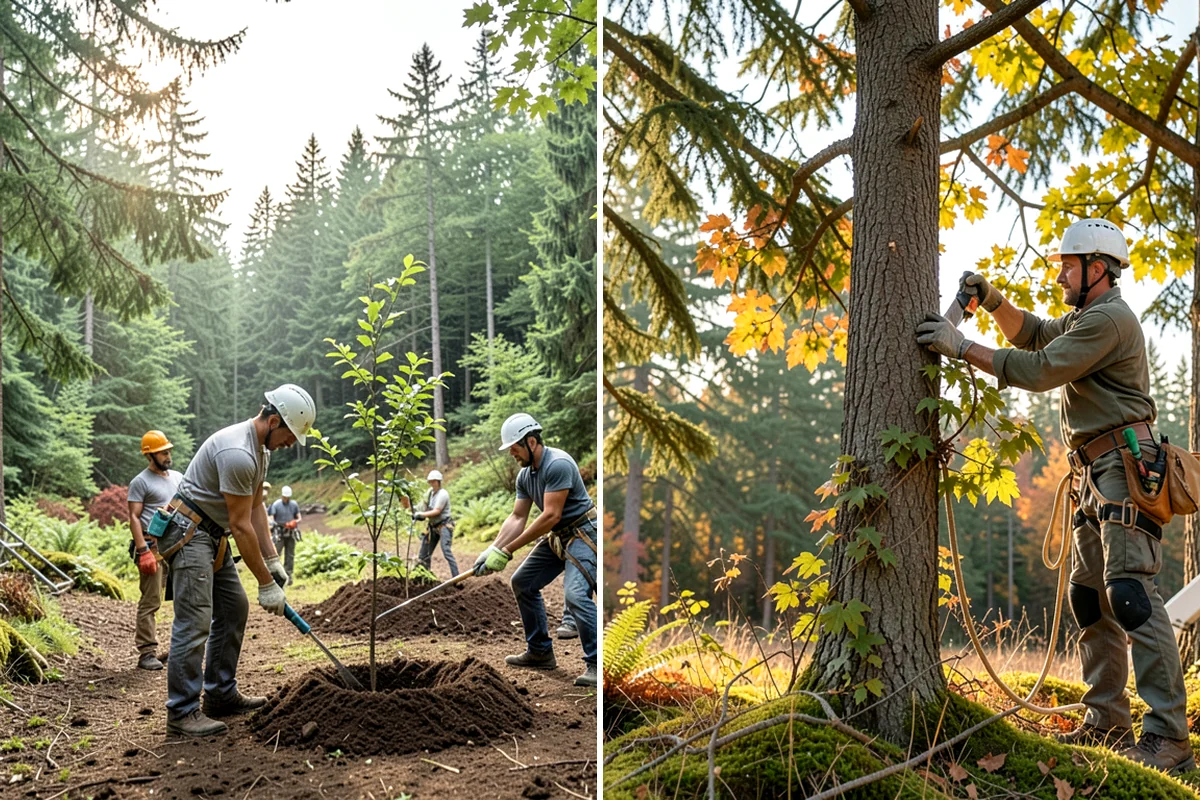 Crown raising in Everett, Snohomish County, WA - Assess canopy condition and pruning objectives