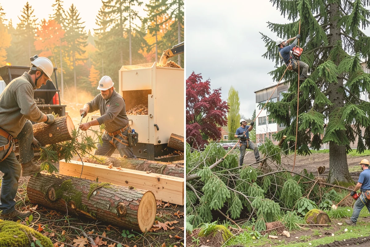 Crown raising in Fife, Pierce County, WA - Assess canopy condition and pruning objectives