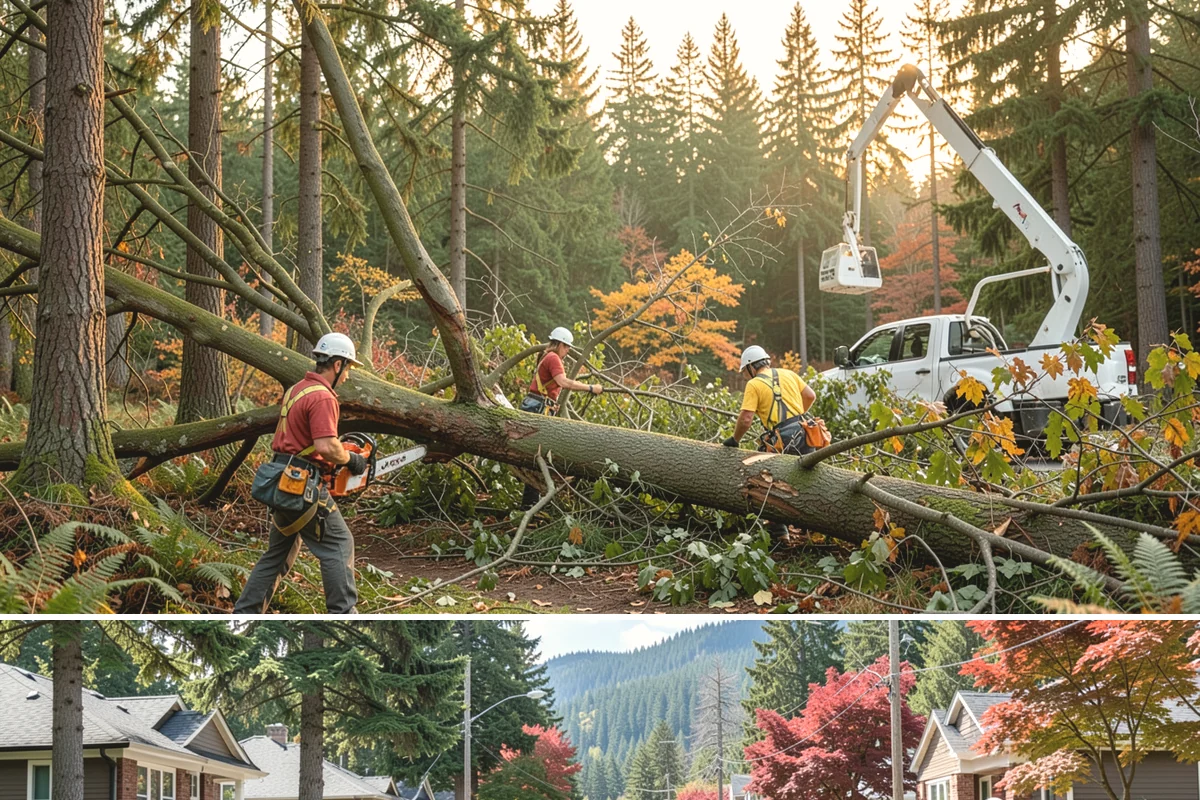 Crown raising in Hunts Point, King County, WA - Work should avoid periods when trees are actively moving nutrients to roots in late summer or early fall