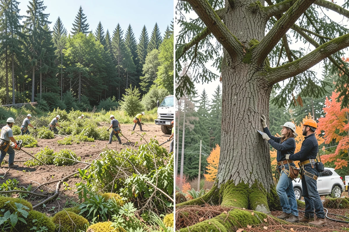 Crown raising in Issaquah, King County, WA - Assess canopy condition and pruning objectives