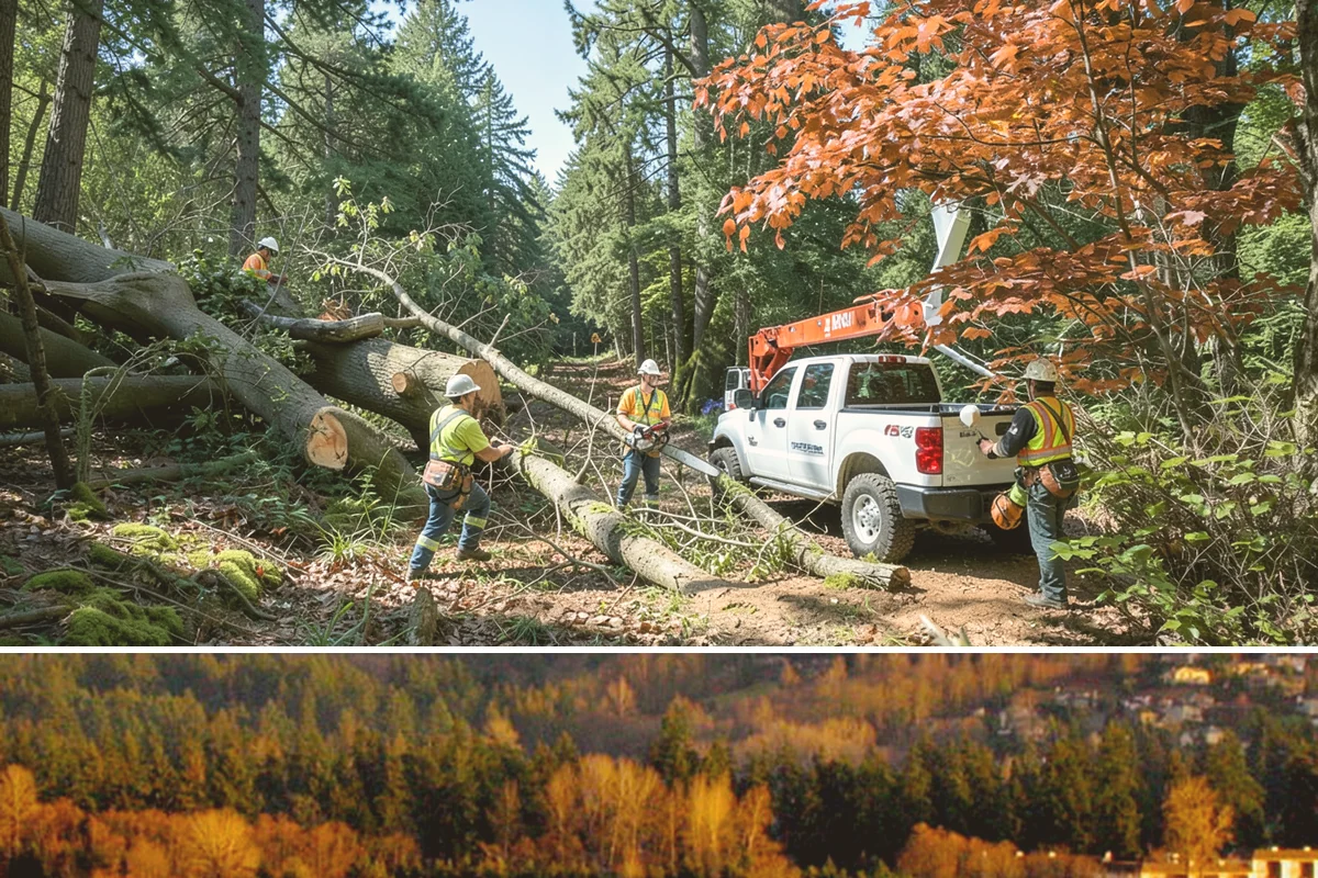 Crown raising in Kenmore, King County, WA - Work should avoid periods when trees are actively moving nutrients to roots in late summer or early fall