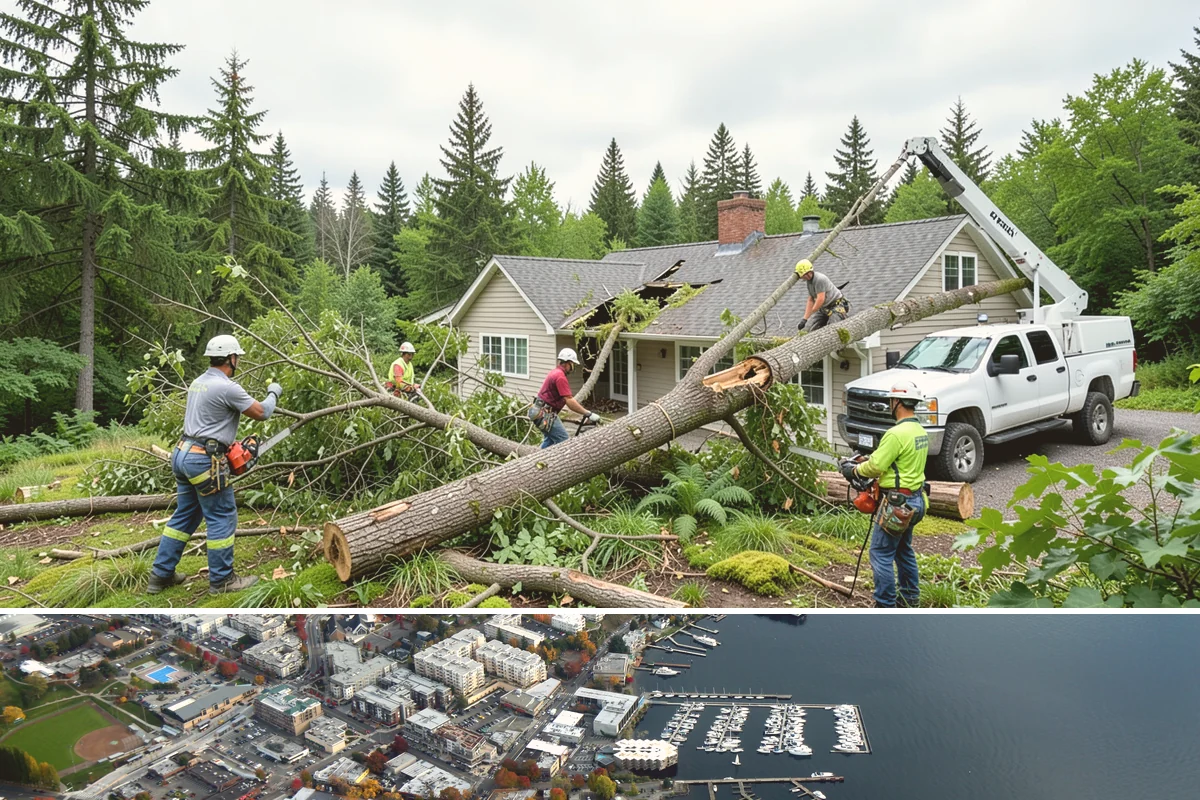 Crown raising in Kirkland, King County, WA - Work should avoid periods when trees are actively moving nutrients to roots in late summer or early fall