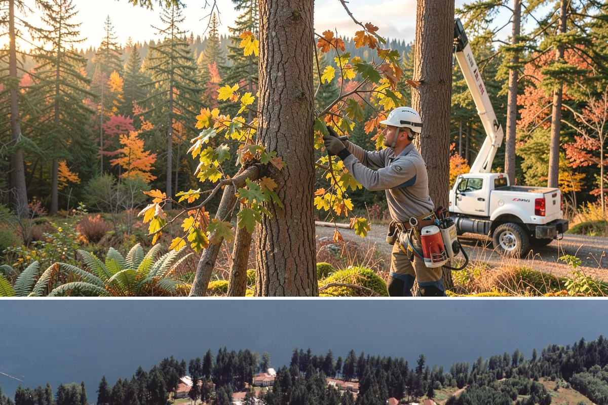 Crown raising in Lakewood, Pierce County, WA - Work should avoid periods when trees are actively moving nutrients to roots in late summer or early fall