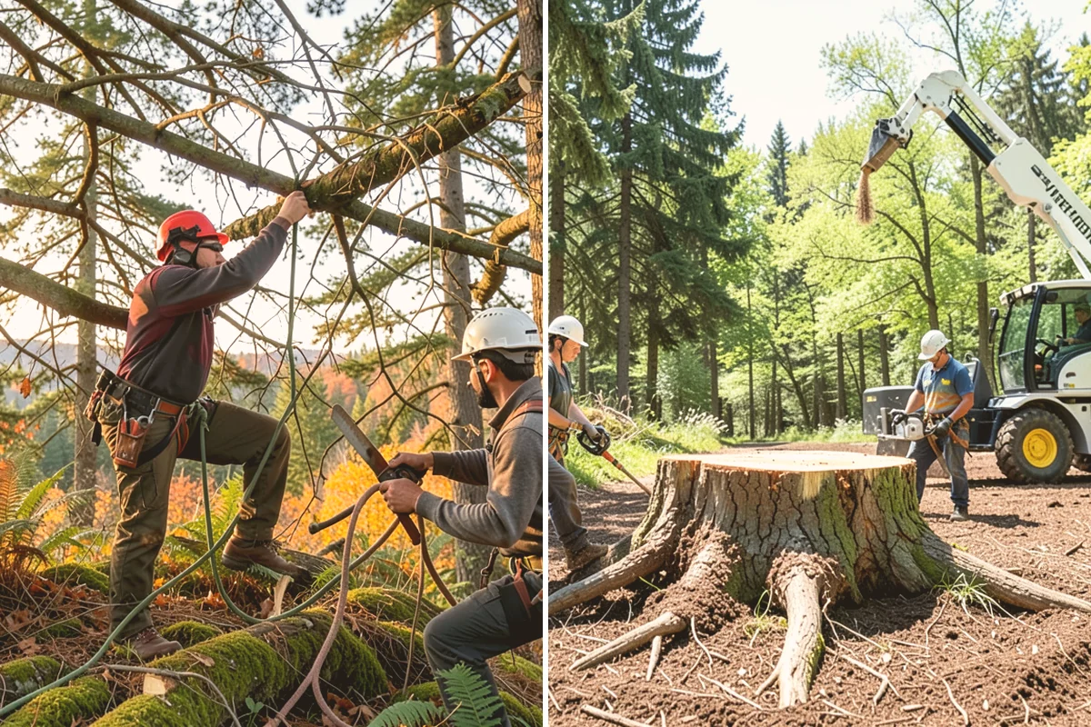 Crown raising in Langley, Island County, WA - Assess canopy condition and pruning objectives