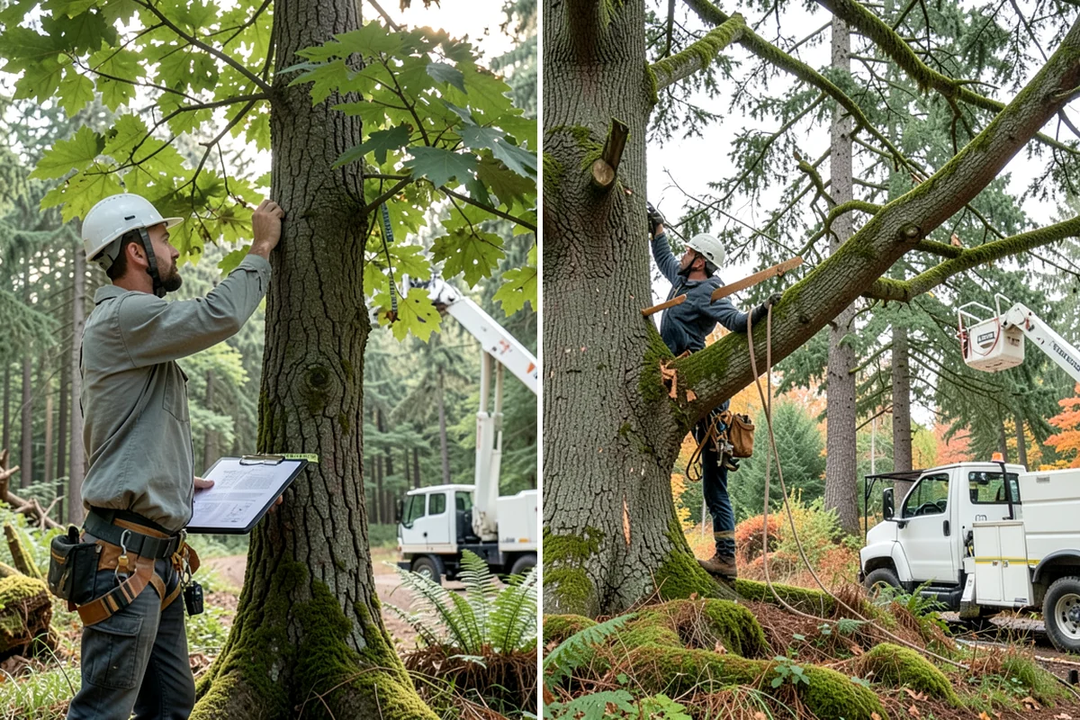Crown raising in Maple Valley, King County, WA - Assess canopy condition and pruning objectives