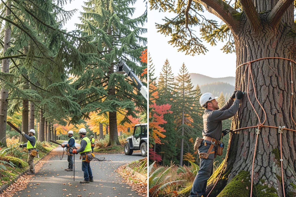 Crown raising in Medina, King County, WA - Assess canopy condition and pruning objectives