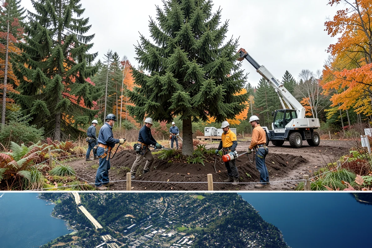 Crown raising in Mercer Island, King County, WA - Work should avoid periods when trees are actively moving nutrients to roots in late summer or early fall