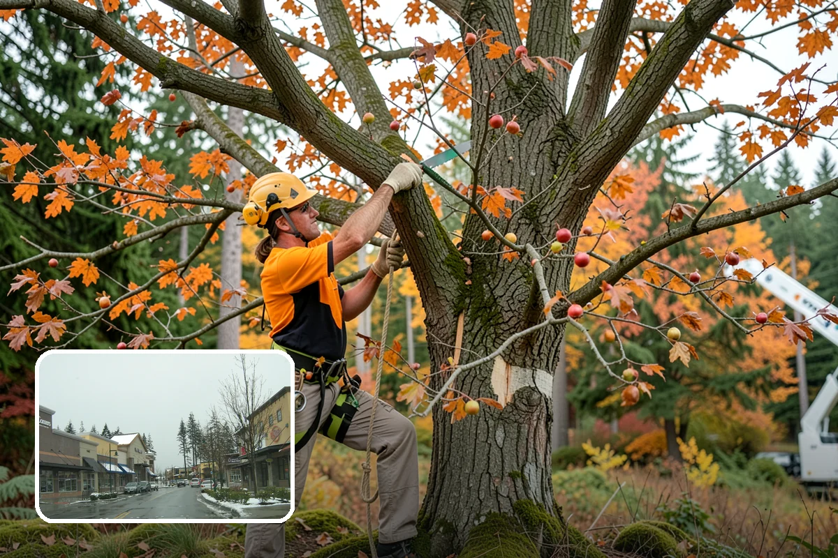 Crown raising in Mill Creek, Snohomish County, WA - Improves tree structure, health, and appearance