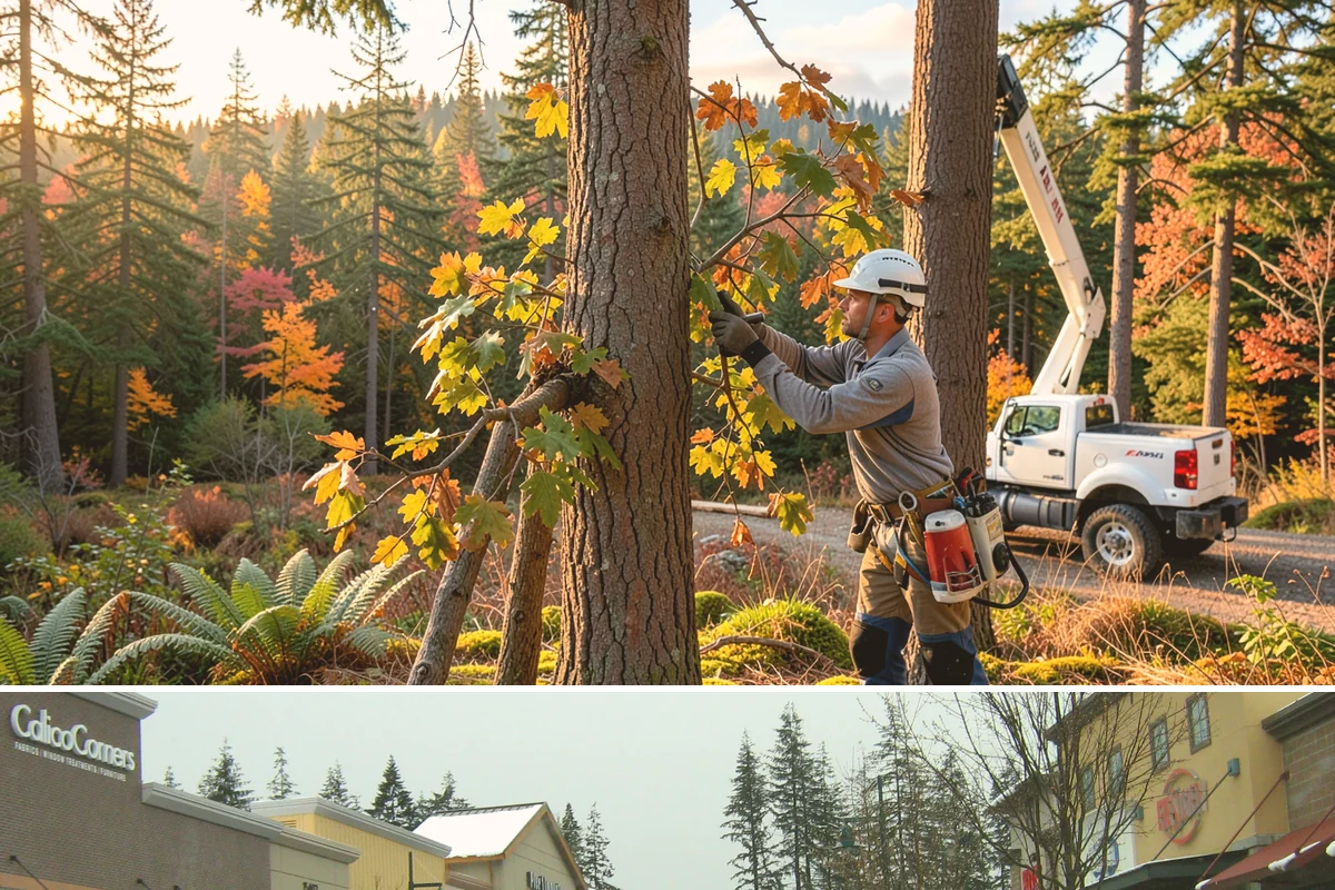 Crown raising in Mill Creek, Snohomish County, WA - Work should avoid periods when trees are actively moving nutrients to roots in late summer or early fall